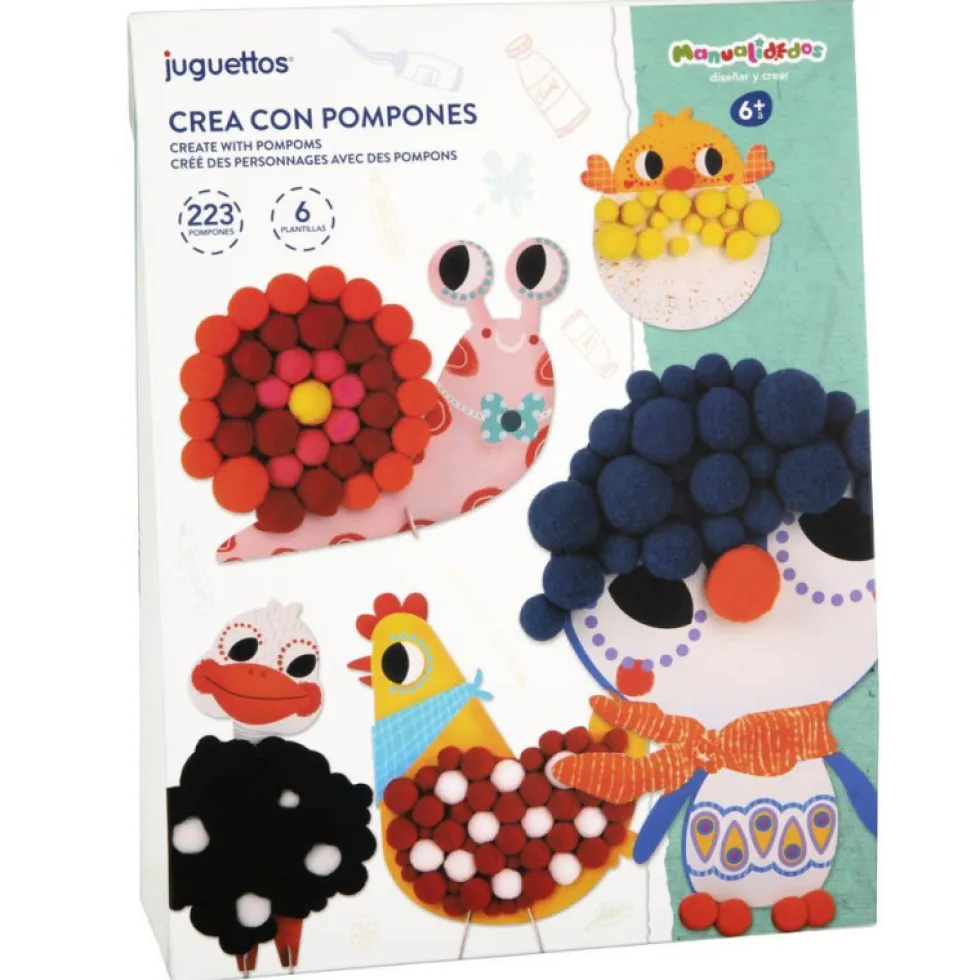 Manualidedos Crea con Pompones 233 Piezas
