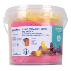 Manualidedos Cubo Crea con Slime de Arena