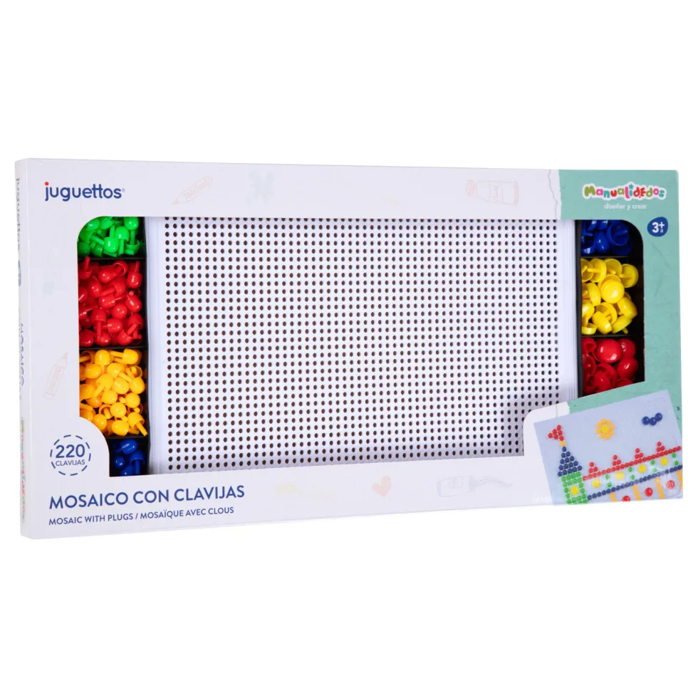 Manualidedos Mosaico con Clavijas