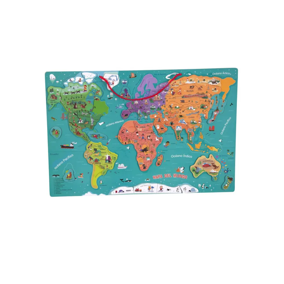 Mapa Mundi Magnético