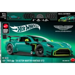 Mattel Brick Shop Hot Wheels Juego de construcción del Aston Martin Vintage GT3 de 2024 793 Piezas