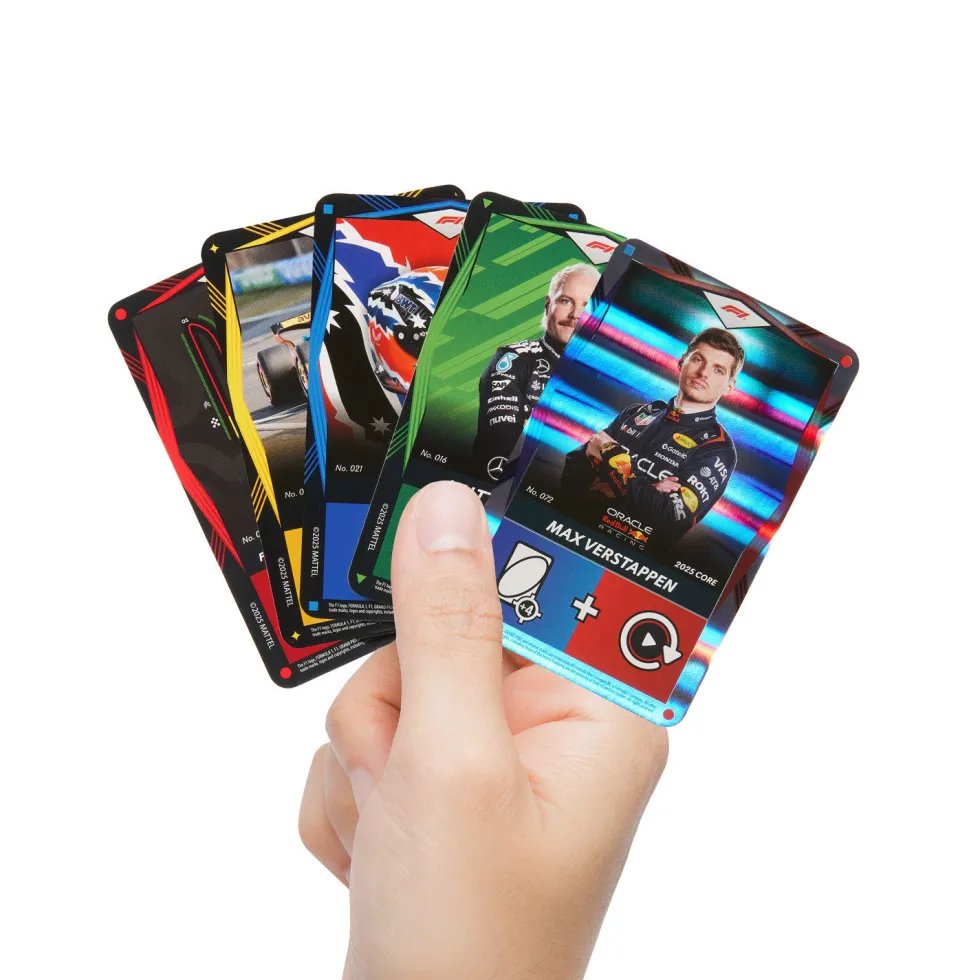 Mattel Games UNO Élite Fórmula 1 Edición Principal 2025 Pack de Iniciación Juego de Cartas