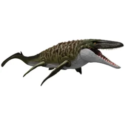 Mattel Jurassic World Rebirth Mosasaurio Mordedor y Minifigura de Dilofosaurio