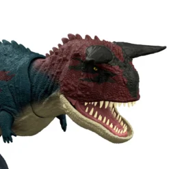 Mattel Jurassic World Survival Figura Dinosaurio Carnotaurus Rugido Salvaje de con Ataque Devorador y Sonidos