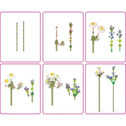 MAX Bricks Flowers Cápsula con Bloques de Construcción de Flores Varios Modelos
