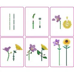 MAX Bricks Flowers Cápsula con Bloques de Construcción de Flores Varios Modelos