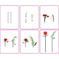 MAX Bricks Flowers Cápsula con Bloques de Construcción de Flores Varios Modelos