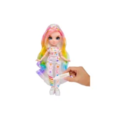 MGA Rainbow High Color & Create Muñeca Ojos Azules