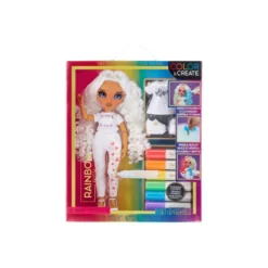 MGA Rainbow High Color & Create Muñeca Ojos Morados