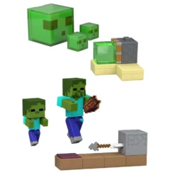 Minecraft Conjunto Coleccionable de Figura y Mecanismo Redstone Charged con Accesorios Varios Modelos