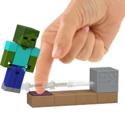 Minecraft Conjunto Coleccionable de Figura y Mecanismo Redstone Charged con Accesorios Varios Modelos