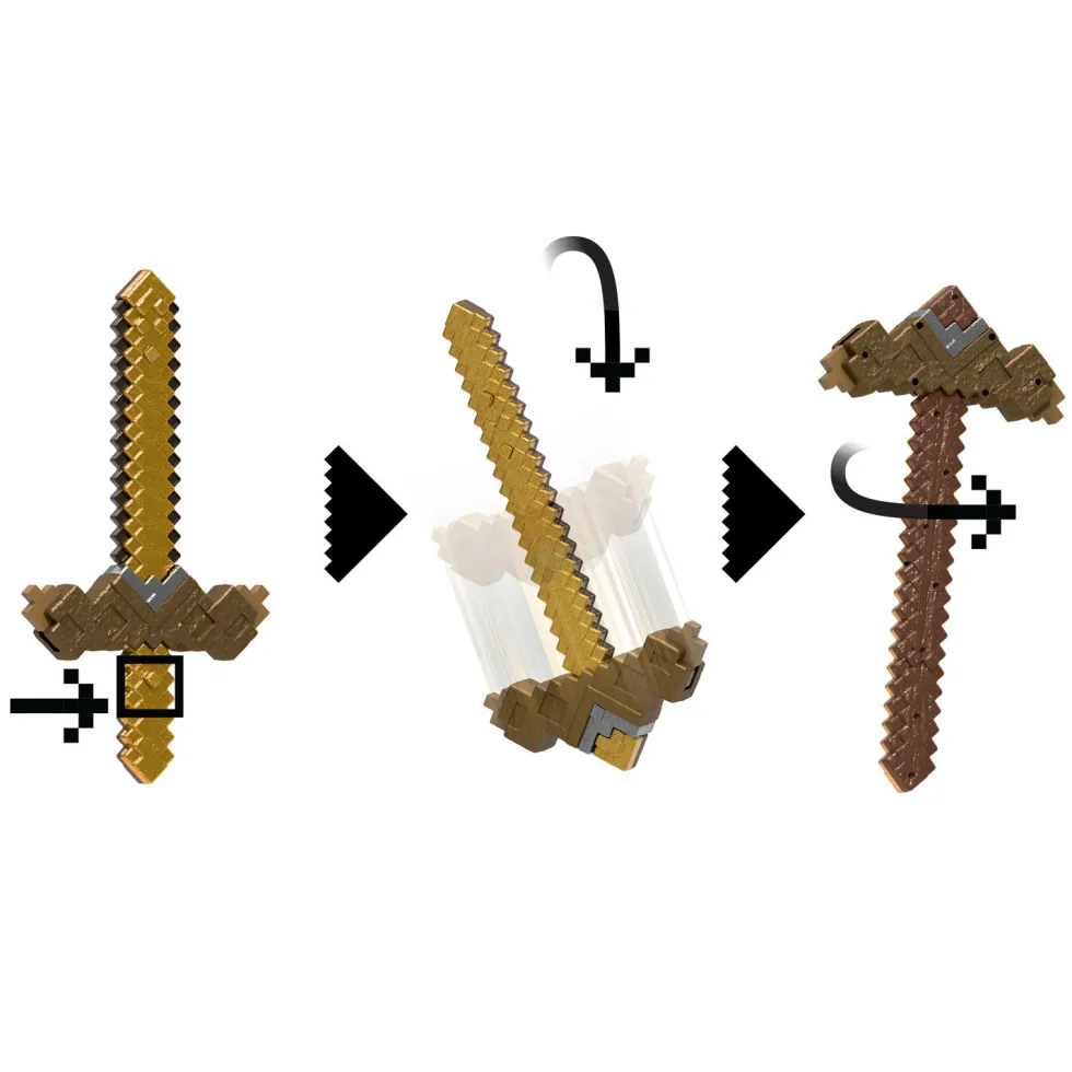 Minecraft Espada-Pico Transformable