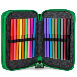 Minecraft Estuche con 2 Cremalleras