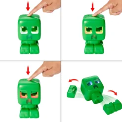 Minecraft Figura de Acción Interactiva Creeper Mascota con Luces, Sonidos y Acción Explosiva