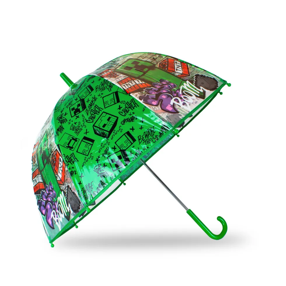 Minecraft Paraguas Transparente Campana 46 cm