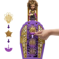 Monster High Conjunto de Juego de Clawdeen Wolf de Skulltimate Secrets Hauntlywood Mysteries