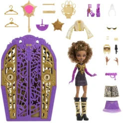 Monster High Conjunto de Juego de Clawdeen Wolf de Skulltimate Secrets Hauntlywood Mysteries