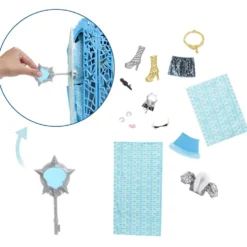 Monster High Conjunto de Juego de Frankie Stein de Skulltimate Secrets Hauntlywood Mysteries