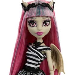 Monster High Muñeca Rochelle Goyle Boo-riginal Creeproduction con Diario, Soporte para la Muñeca y Mascota