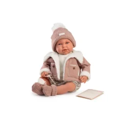 Muñecas Antonio Juan Mi Primer Reborn Daniela con Chaqueta de Borrego