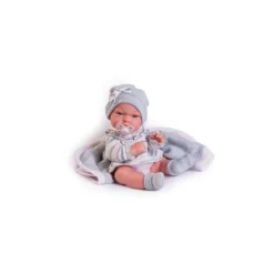Muñecas Antonio Juan Recién Nacida Baby Toneta con Toquilla de Punto