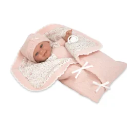 Muñecas Arias Elegance Babyto Rosa con Manta 35 cm