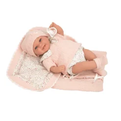 Muñecas Arias Elegance Babyto Rosa con Manta 35 cm