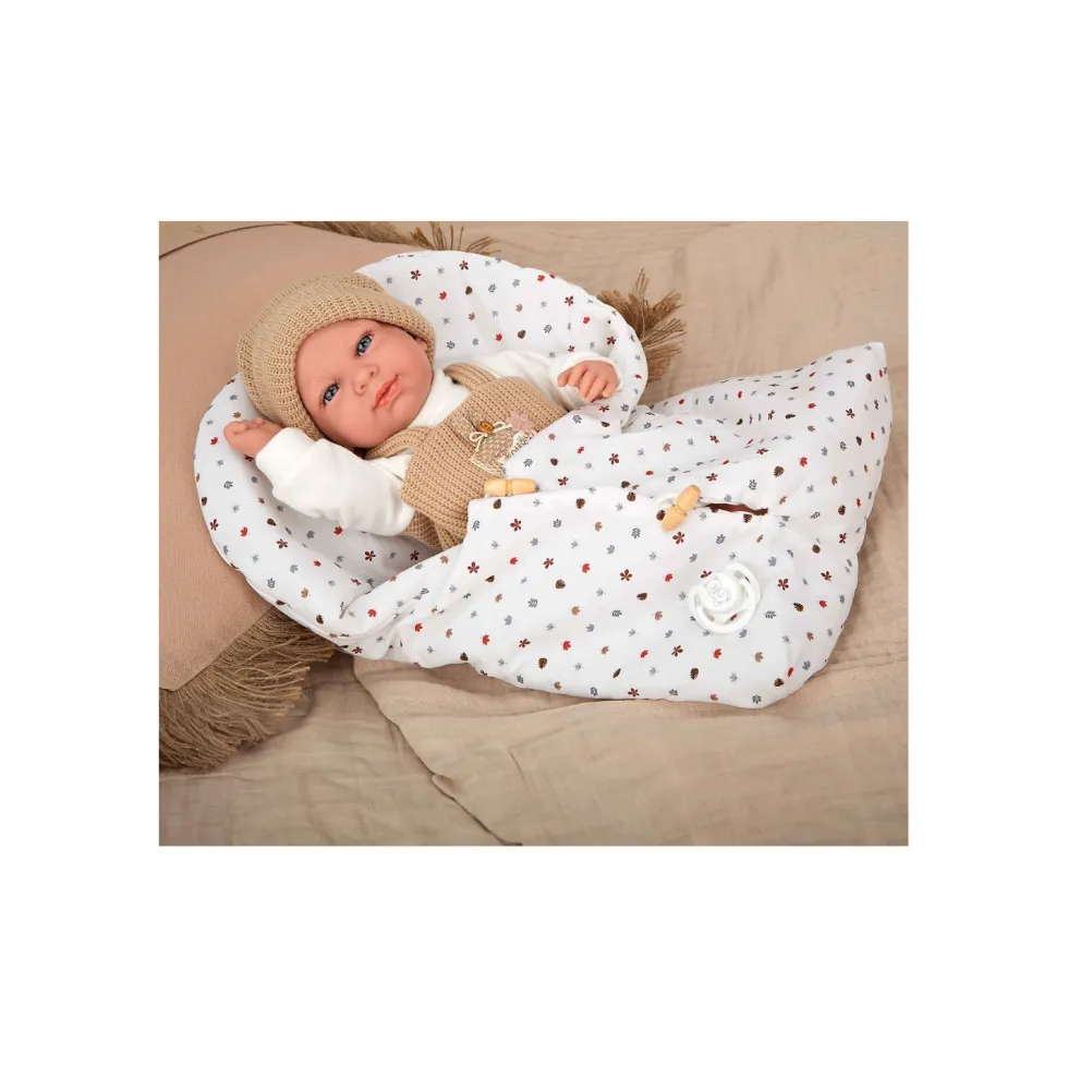 Muñecas Arias Elegance Cris Beige con Saco de Dormir