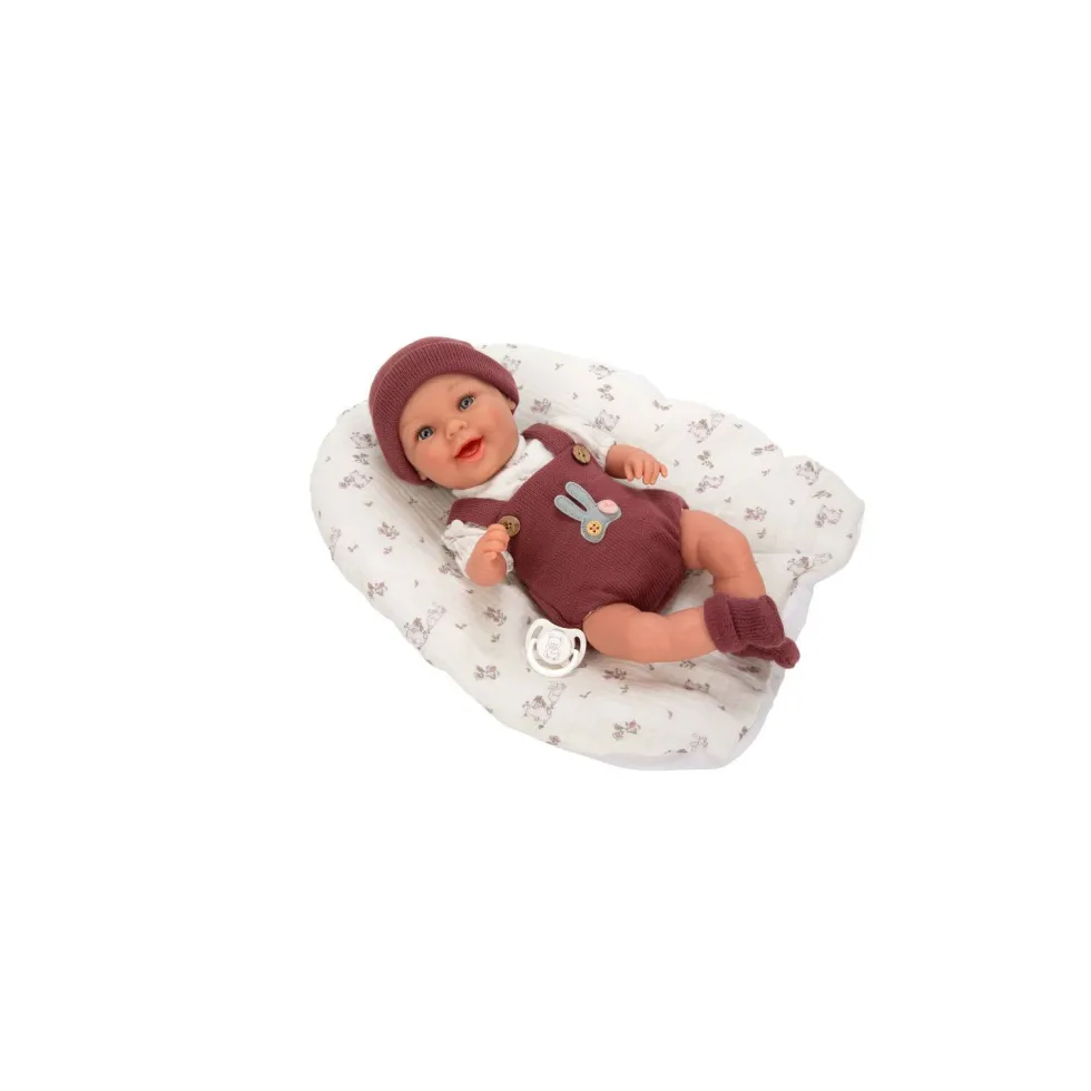 Muñecas Arias Elegance Gadi Granate con Cojín 35 cm