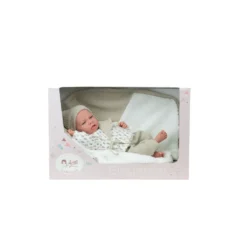 Muñecas Arias Elegance Muñeca de Peso Dafne Beige con Manta