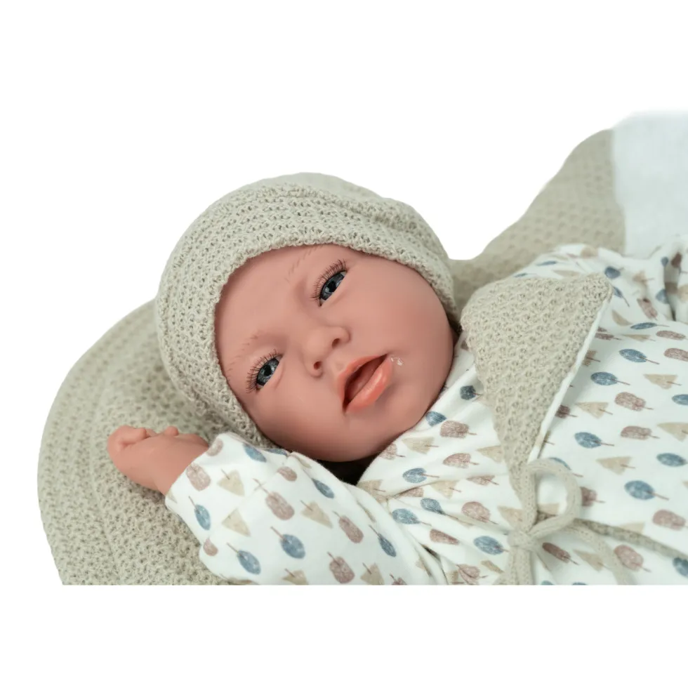 Muñecas Arias Elegance Muñeca de Peso Dafne Beige con Manta