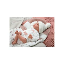 Muñecas Arias Muñeca con Peso Elegance Andie Rosa con Saquito de Dormir 40 cm