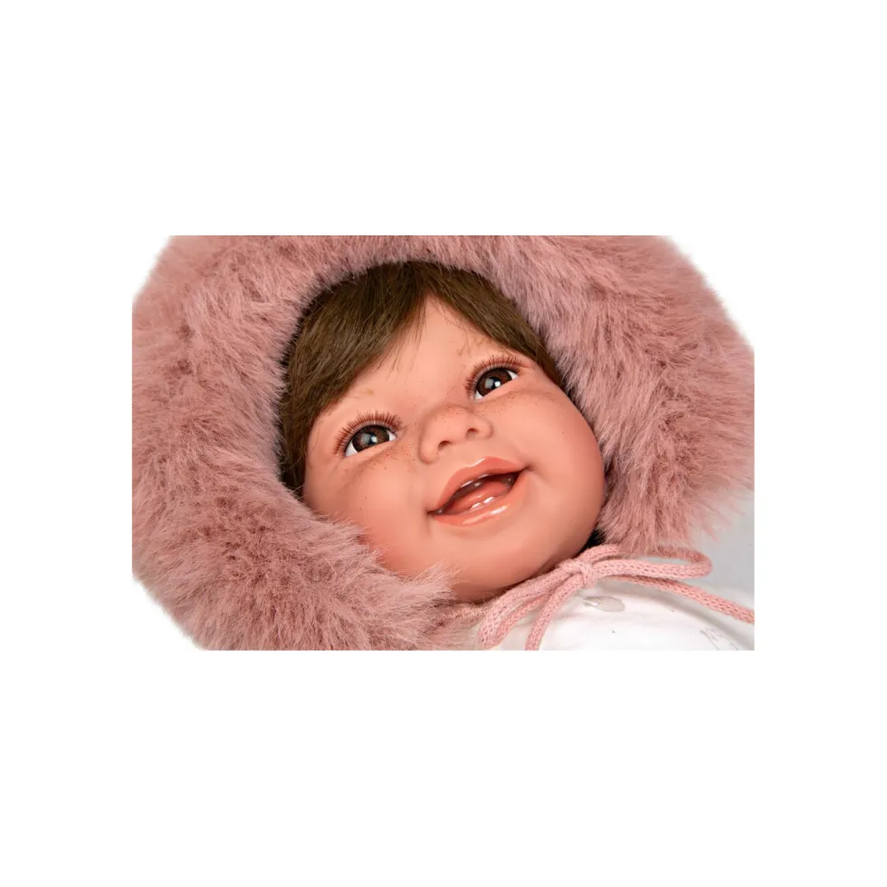 Muñecas Arias Muñeca con Peso Elegance Zoe Rosa con Manoplas