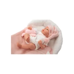 Muñecas Arias Reborn Ariel Rosa con Cojín 40 cm