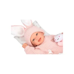 Mueñcas Arias Reborn Lucía con Cojín y Peluche 45 cm
