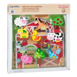 Nenittos Granja de Madera con Animalitos