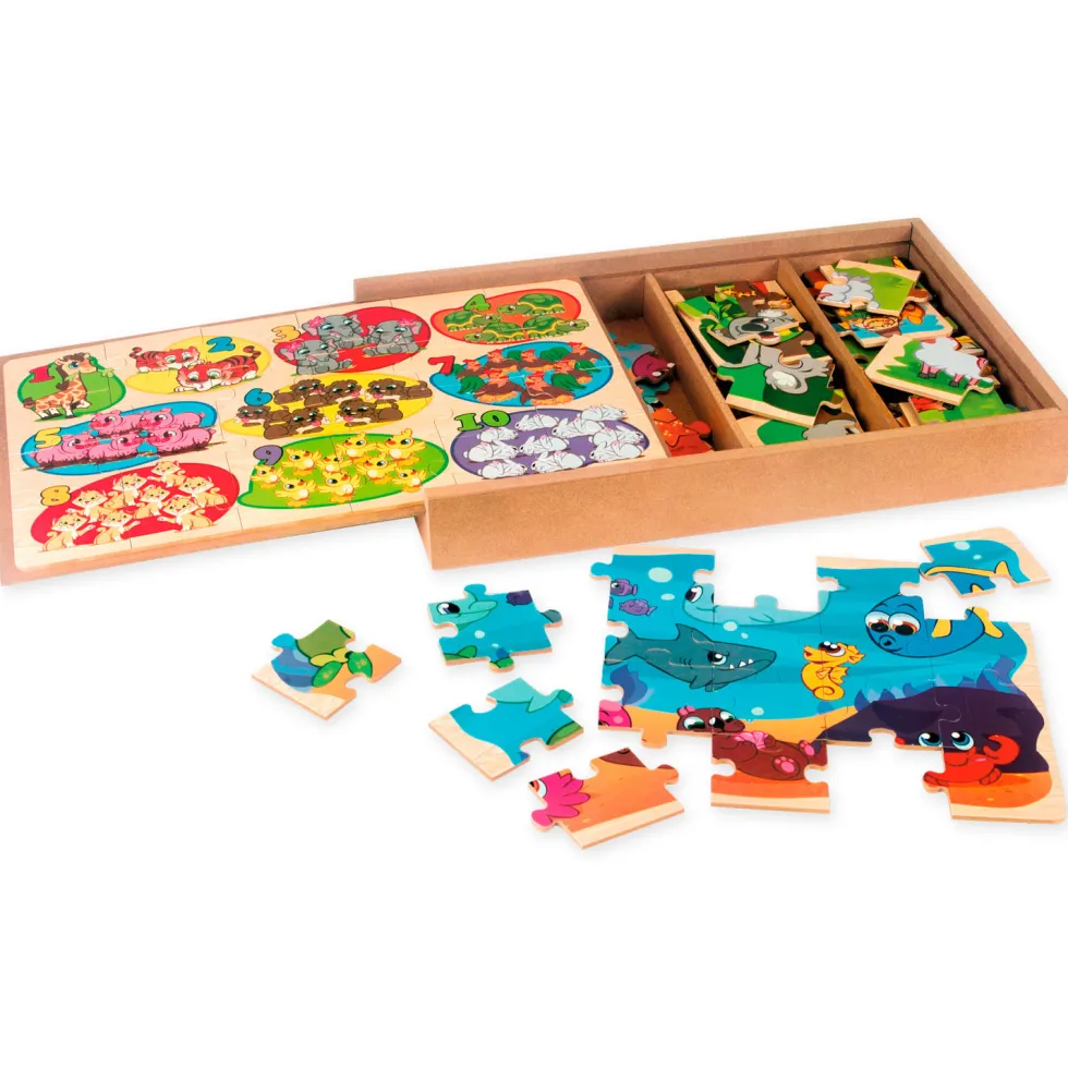 Nenittos 4 Puzzles de Madera
