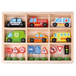 Nenittos Set de Educación Vial de Madera