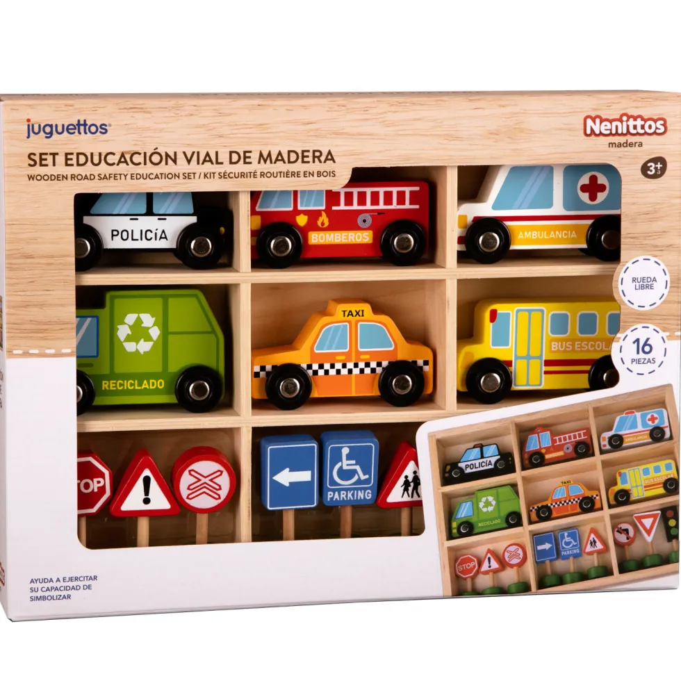 Nenittos Set de Educación Vial de Madera