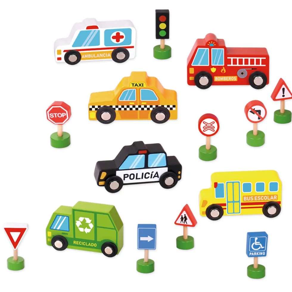 Nenittos Set de Educación Vial de Madera