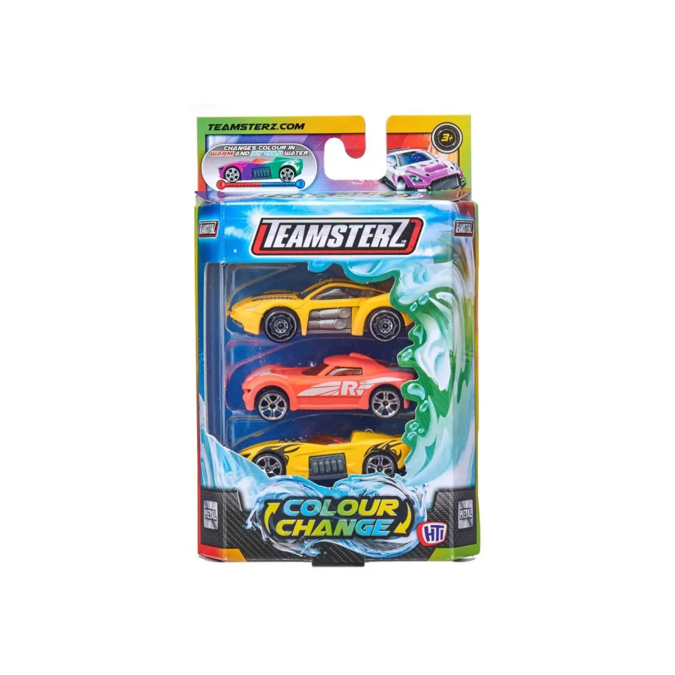 Pack de 3 Coches Cambian de Color Escala 1:64