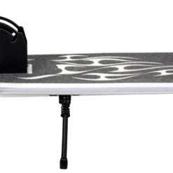 Patinete Urbano Blanco Plegable de Dos Ruedas Grandes con Luces LED