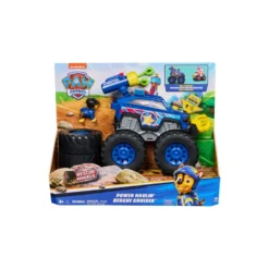 Paw Patrol Rescue Wheels Power Haulin Rescue Cruiser Camión con Luces y Sonidos y Figura Chase