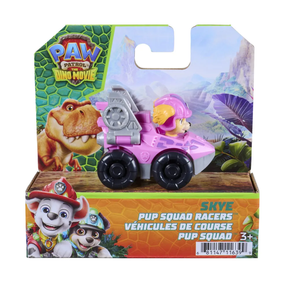 Paw Patrol The Dino Movie Pup Squad Racer Vehículo con Mascota Varios Modelos