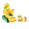Paw Patrol The Dino Movie Vehículo Dino Rescue Bulldozer con Figura Rubble
