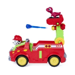 Paw Patrol The Dino Movie Vehículo Dino Rescue Fire Truck con Figura Marshall