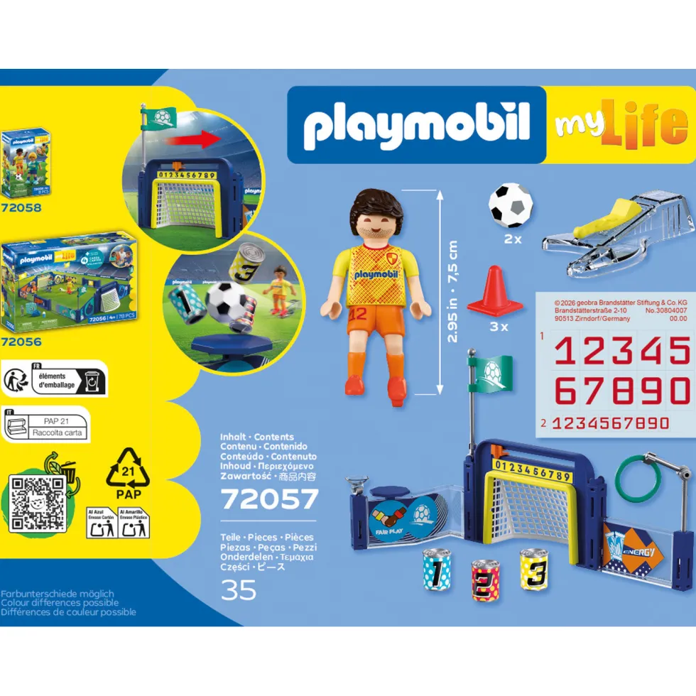 PLAYMOBIL My Life Centro de Entrenamiento de Fútbol - 72057