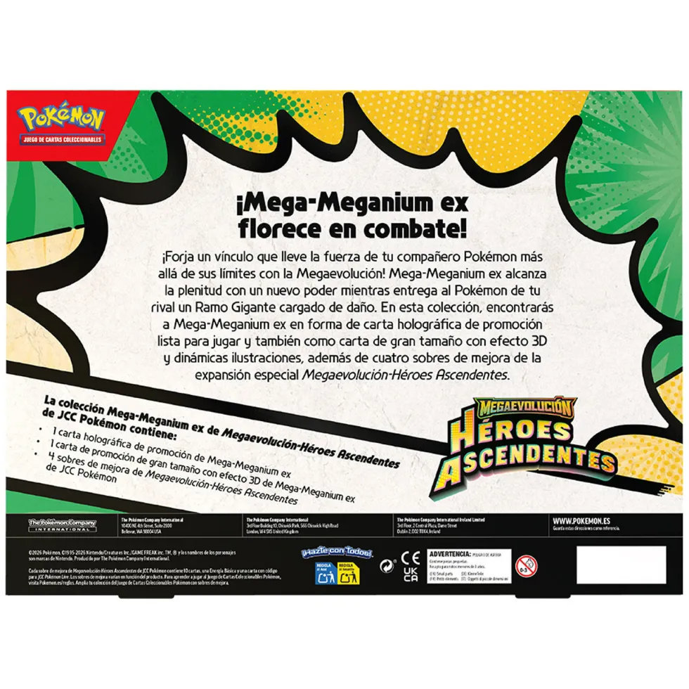 Pokémon Mega Lata Megaevolución Héroes Ascendentes Juego de Cartas Coleccionables Varios Modelos