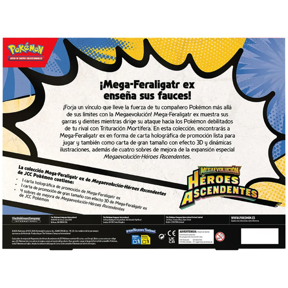 Pokémon Mega Lata Megaevolución Héroes Ascendentes Juego de Cartas Coleccionables Varios Modelos