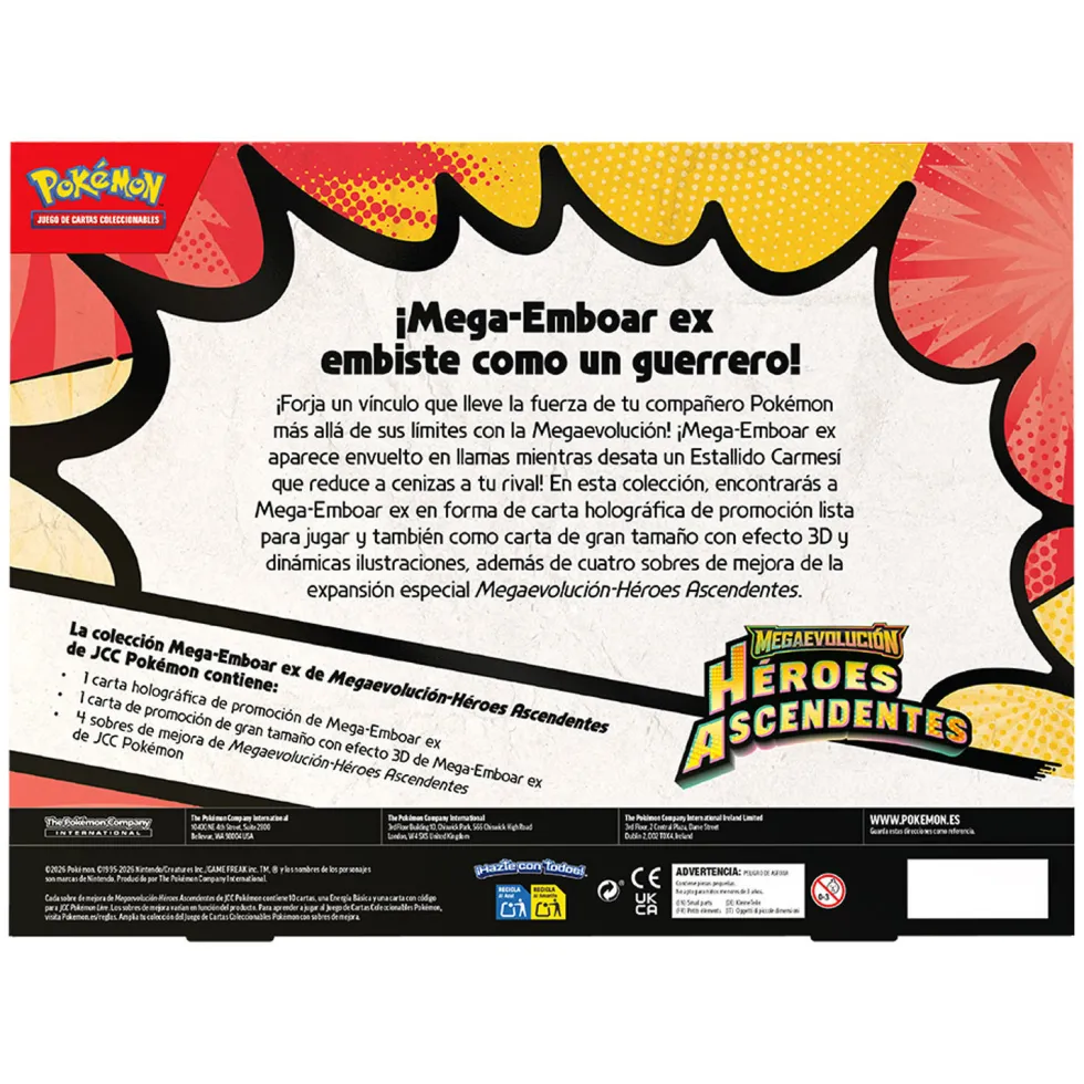 Pokémon Mega Lata Megaevolución Héroes Ascendentes Juego de Cartas Coleccionables Varios Modelos